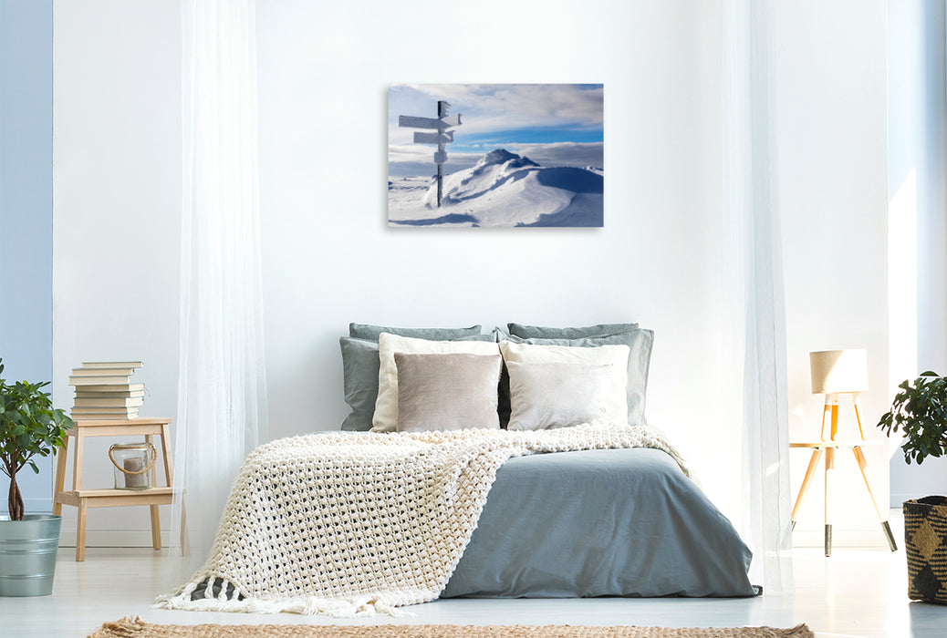 Premium textile canvas Premium textile canvas 120 cm x 80 cm horizontally left, right or straight ahead 