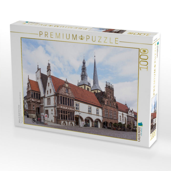 Rathaus, St.-Nicolai-Kirche Lemgo - CALVENDO Foto-Puzzle'
