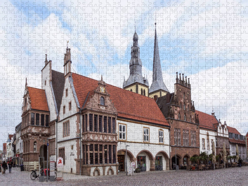 Rathaus, St.-Nicolai-Kirche Lemgo - CALVENDO Foto-Puzzle'