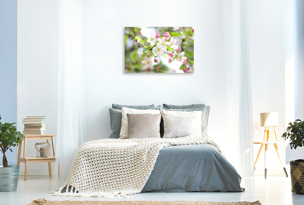Premium Textil-Leinwand Premium Textil-Leinwand 120 cm x 80 cm quer Ein Motiv aus dem Kalender Baumblüte