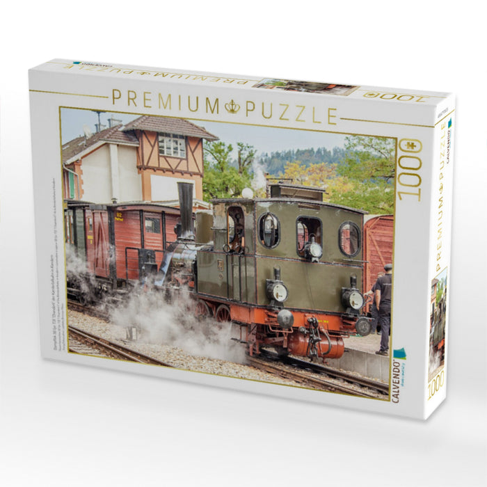 Dampflok 30 (pr. T3) "Chanderli" der Kandertalbahn in Kandern - CALVENDO Foto-Puzzle'