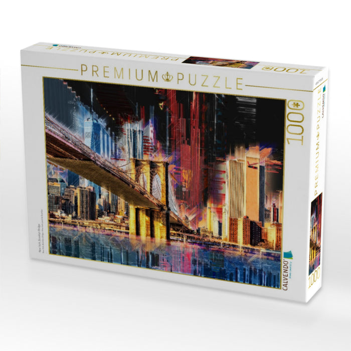 New York, Brooklyn Bridge - CALVENDO Foto-Puzzle'