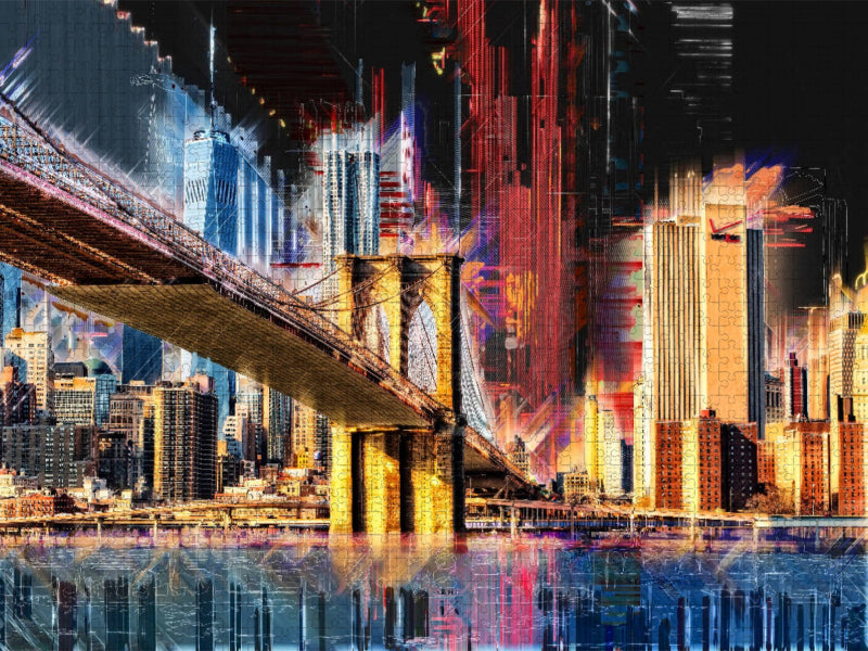 New York, Brooklyn Bridge - CALVENDO Foto-Puzzle'