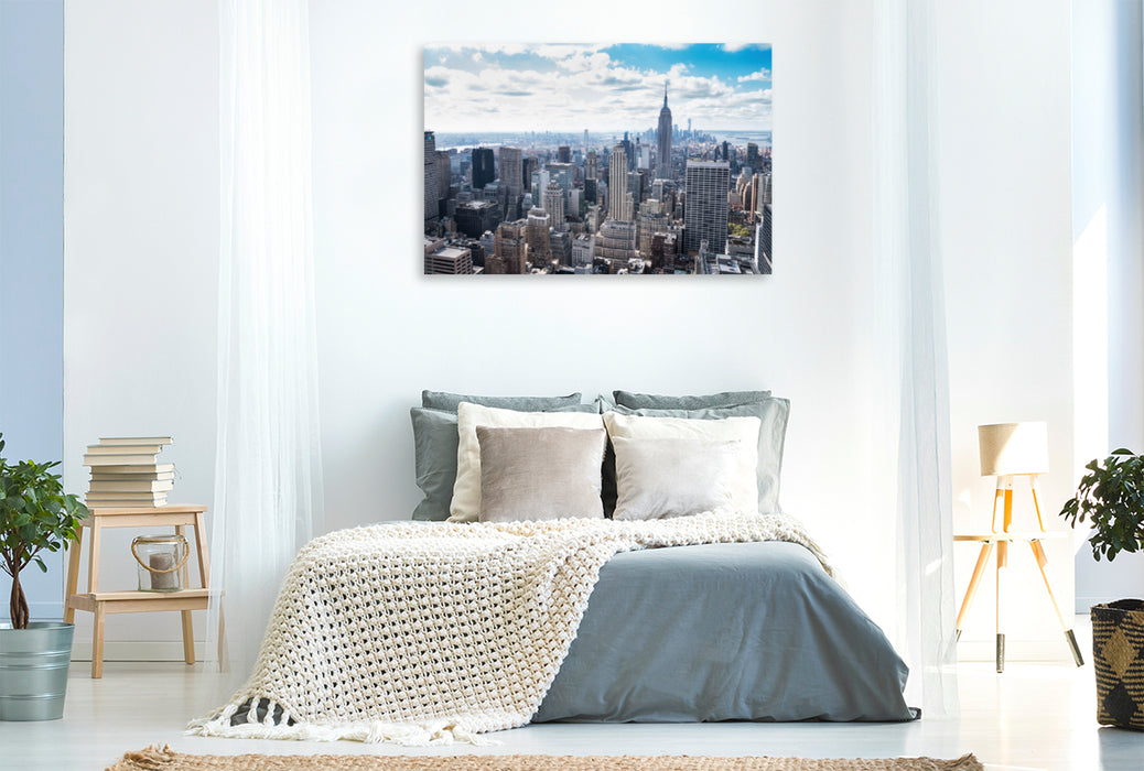 Premium Textil-Leinwand Premium Textil-Leinwand 120 cm x 80 cm quer Empire State Building