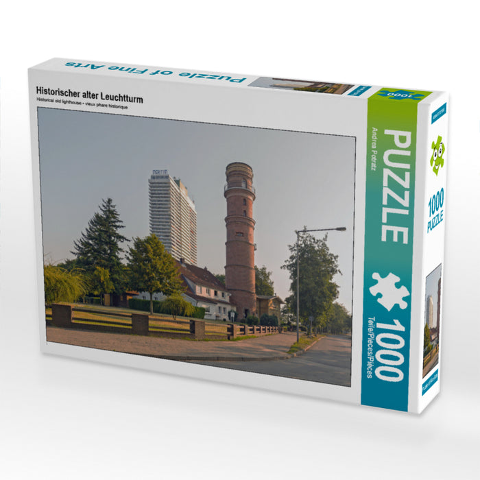 Historischer alter Leuchtturm 1000 Teile Puzzle quer - CALVENDO Foto-Puzzle'