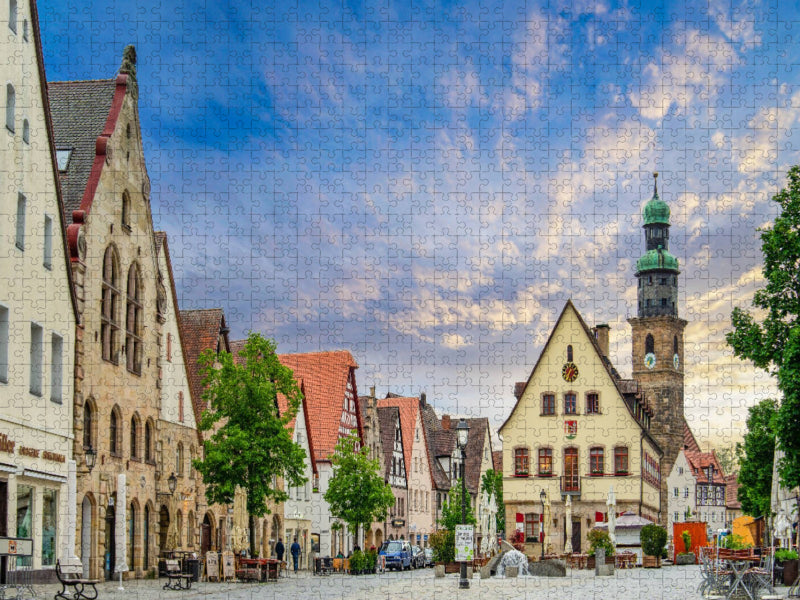 Marktplatz in Richtung Altes Rathaus - CALVENDO Foto-Puzzle'