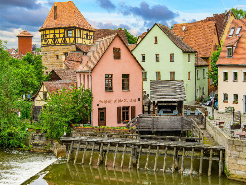 Reichelsche Insel mit Judenturm und Schleifmühle - CALVENDO Foto-Puzzle'