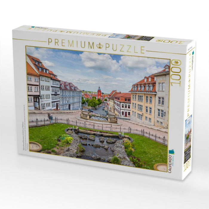 Wasserkunst Brunnen mit Sicht auf Rathaus - CALVENDO Foto-Puzzle'