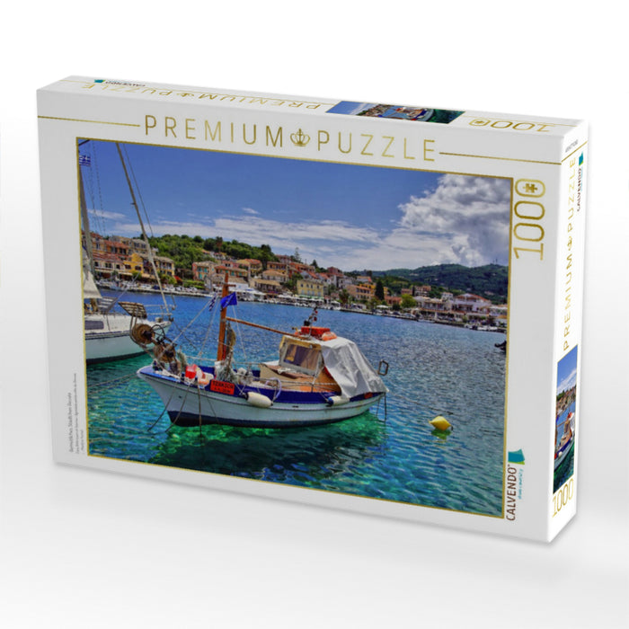 Gemütliches Städtchen Gouvia - CALVENDO Foto-Puzzle'