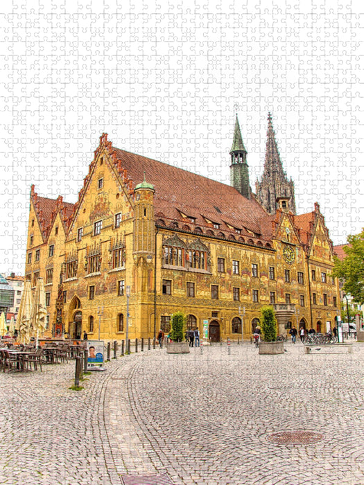 Das Rathaus in Ulm - CALVENDO Foto-Puzzle'