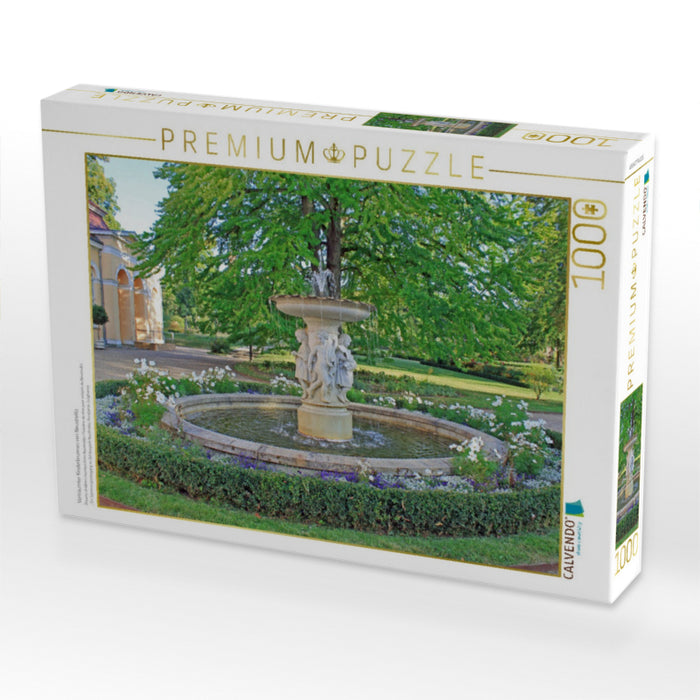 Verträumter Kinderbrunnen von Neustrelitz - CALVENDO Foto-Puzzle'