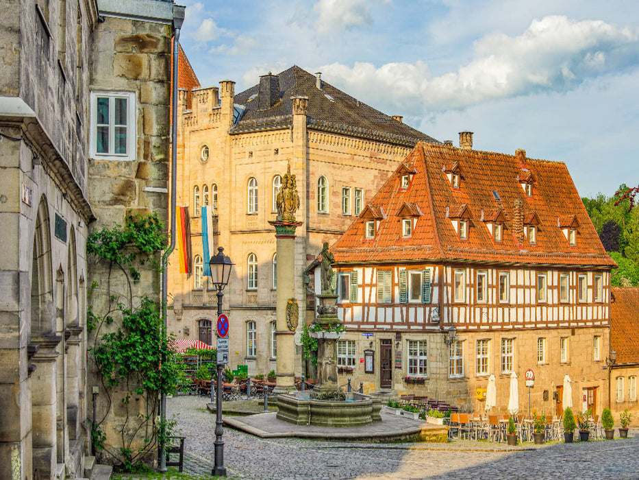 Blick aud den Melchior Otto Platz - CALVENDO Foto-Puzzle'