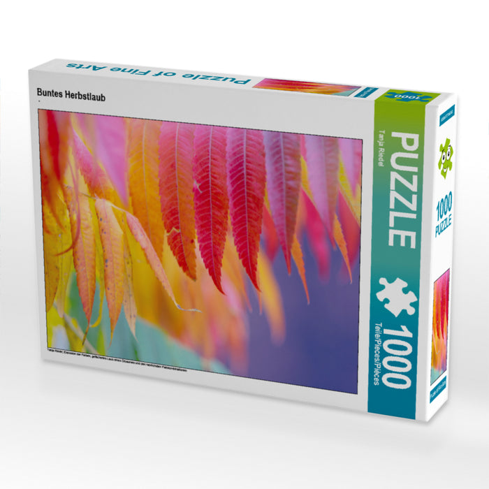 Buntes Herbstlaub 2000 Teile Puzzle quer - CALVENDO Foto-Puzzle'