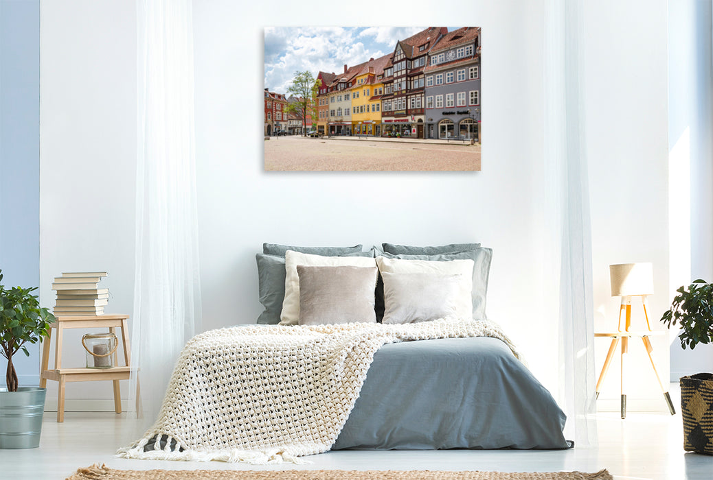 Premium textile canvas Premium textile canvas 120 cm x 80 cm across market street 