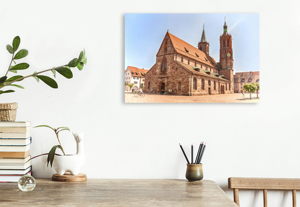 Premium textile canvas Premium textile canvas 120 cm x 80 cm landscape The Minster of Our Lady 