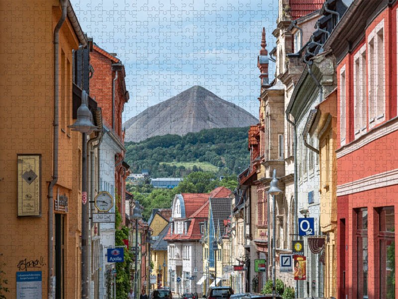 Blick zum Thomas Münzer Schacht - CALVENDO Foto-Puzzle'