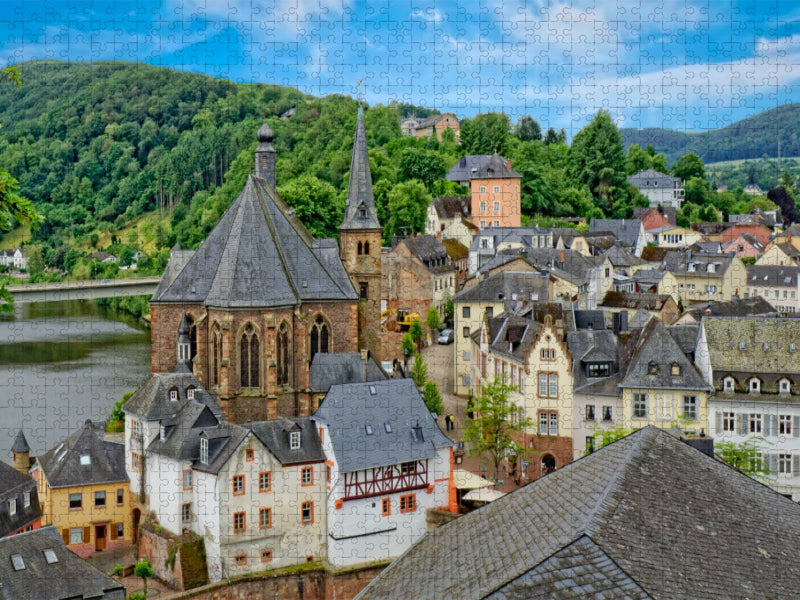 Saarburg, St. Laurentius - CALVENDO Foto-Puzzle'
