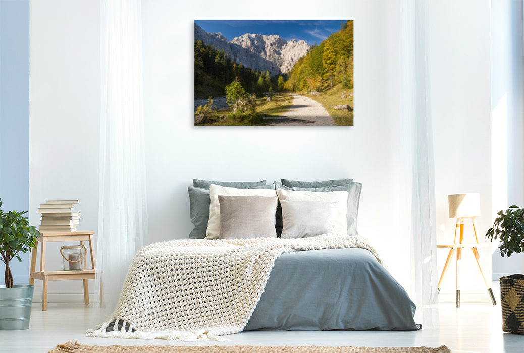 Premium textile canvas Premium textile canvas 120 cm x 80 cm across Grubenkarspitze 