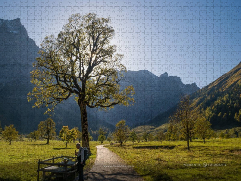 Auf dem Weg zur Engalm - CALVENDO Foto-Puzzle'