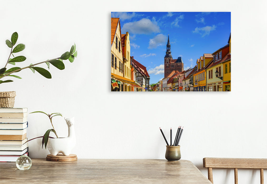 Premium textile canvas Premium textile canvas 120 cm x 80 cm across A motif from the Tangermünde Impressions calendar 