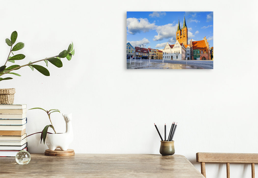 Premium textile canvas Premium textile canvas 120 cm x 80 cm landscape A motif from the Stendal Impressions calendar 