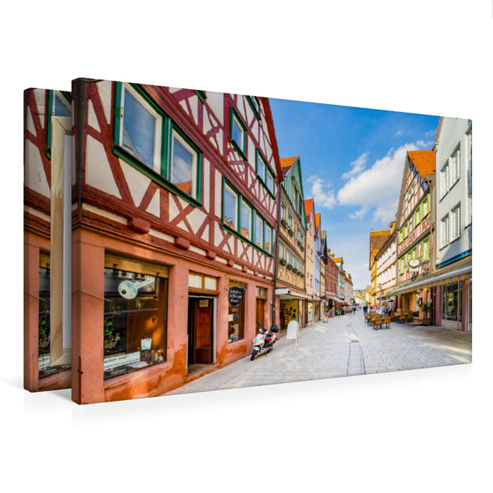 Premium Textil-Leinwand Blick in die Hauptstraße