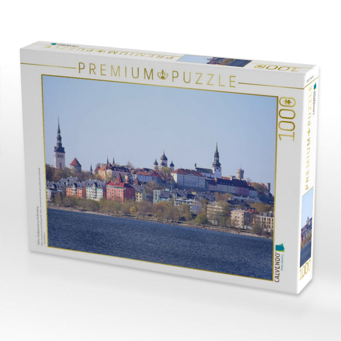 Tallinn: Stadtpanorama mit Domberg - CALVENDO Foto-Puzzle'