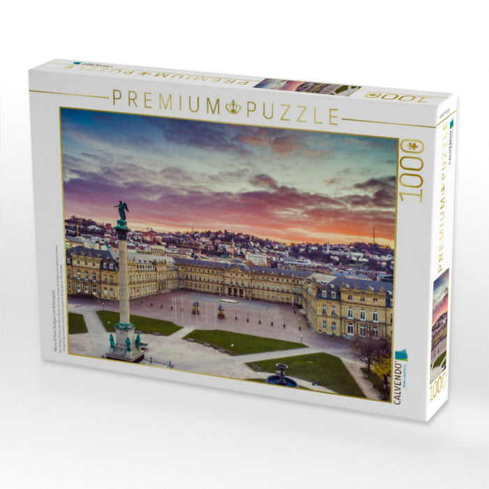 Neues Schloss Stuttgart mit Schlossplatz - CALVENDO Foto-Puzzle'