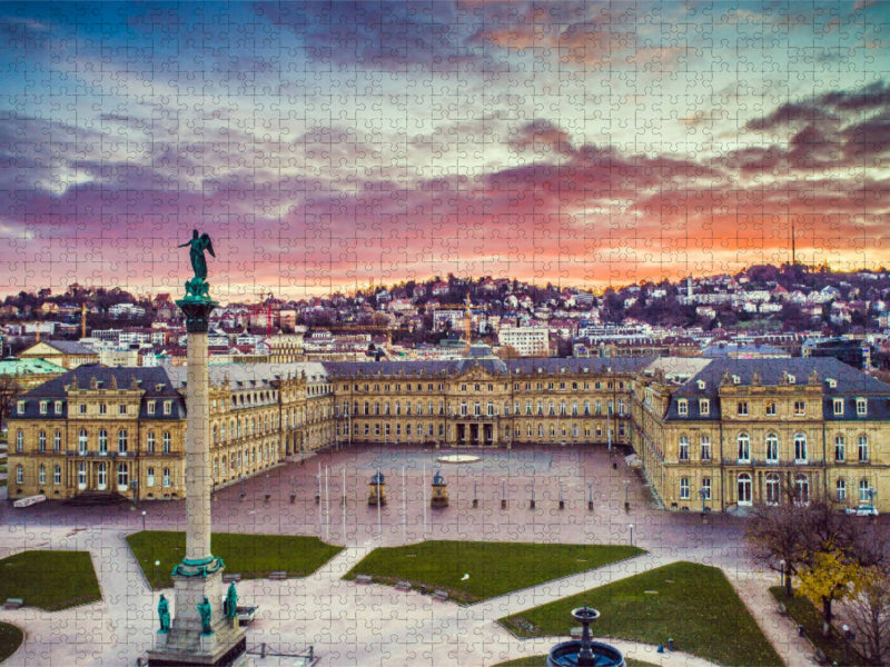 Neues Schloss Stuttgart mit Schlossplatz - CALVENDO Foto-Puzzle'