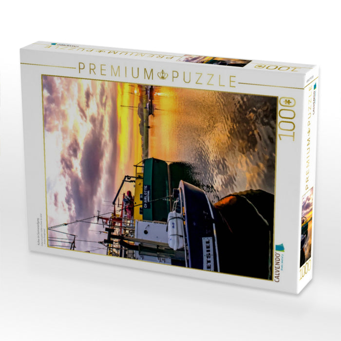 Kutter im Sonnenaufgang - CALVENDO Foto-Puzzle'