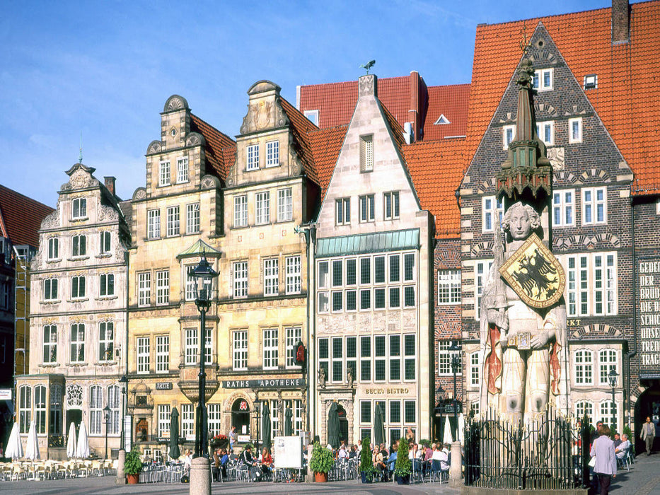 Altstadt Bremen mit Roland - CALVENDO Foto-Puzzle'