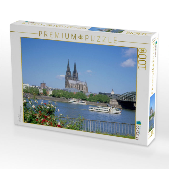 Köln am Rhein - CALVENDO Foto-Puzzle'