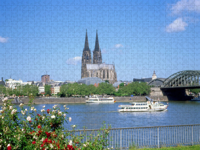 Köln am Rhein - CALVENDO Foto-Puzzle'