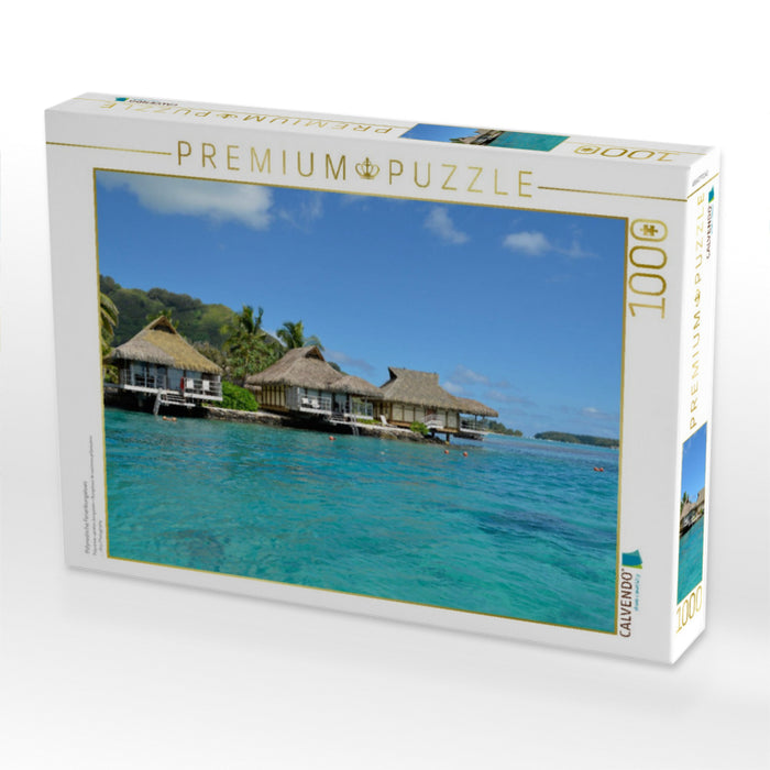 Polynesische Ferienbungalows - CALVENDO Foto-Puzzle'