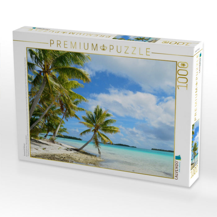 Strand mit Palmen - CALVENDO Foto-Puzzle'