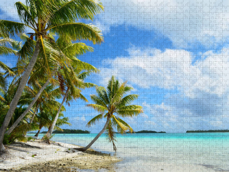 Strand mit Palmen - CALVENDO Foto-Puzzle'