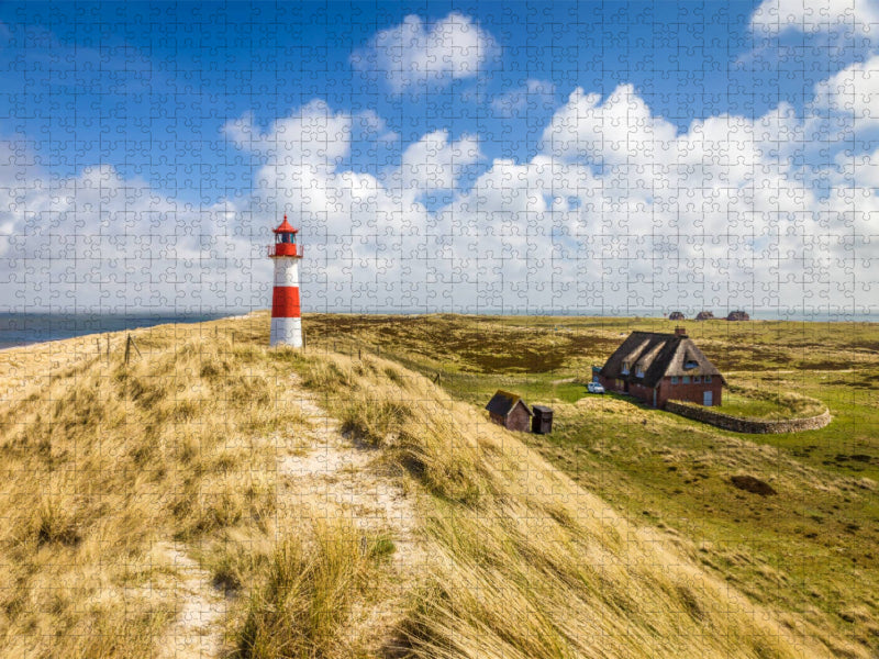 Leuchtturm List-Ost auf Sylt - CALVENDO Foto-Puzzle'