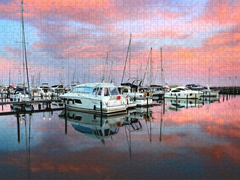 Yachthafen Grömitz - CALVENDO Foto-Puzzle'