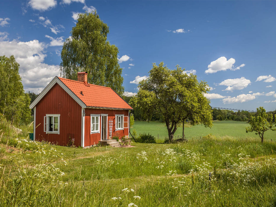 Idyllisches, kleines Sommerhaus in Schweden - CALVENDO Foto-Puzzle'