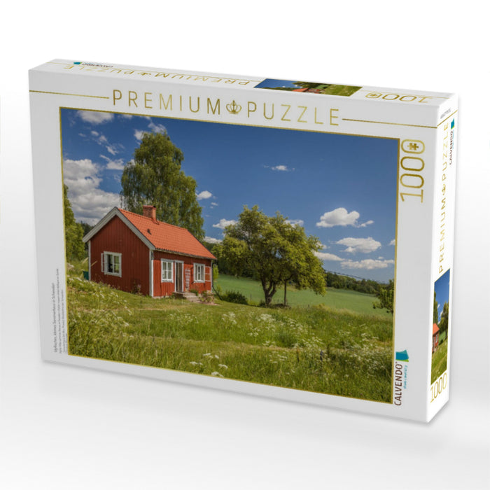 Idyllisches, kleines Sommerhaus in Schweden - CALVENDO Foto-Puzzle'