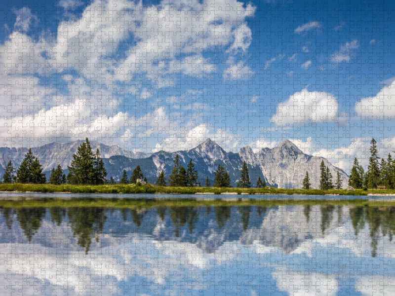 Kaltwassersee oberhalb Seefeld - CALVENDO Foto-Puzzle'