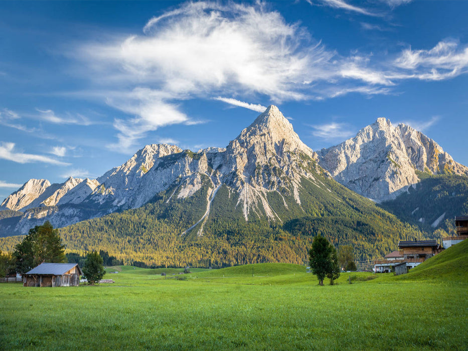 Sonnenspitze (2.412 m) von Ehrwald aus gesehen - CALVENDO Foto-Puzzle'