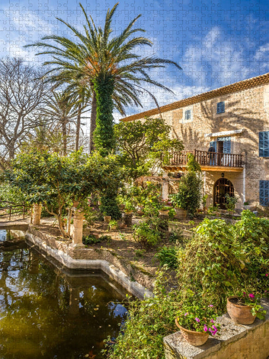 Garten und Herrenhaus Son Marroig bei Deià, Mallorca, Spanien - CALVENDO Foto-Puzzle'