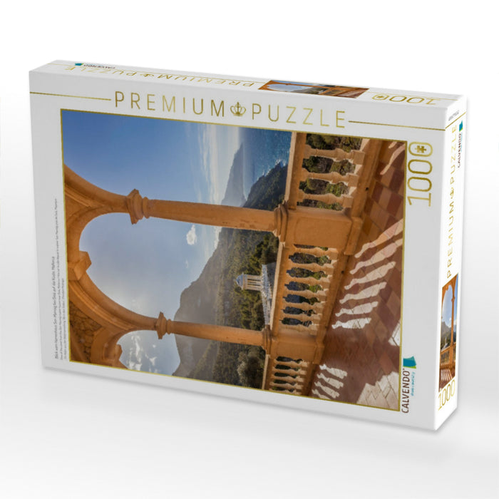Blick vom Herrenhaus Son Marroig bei Deià auf die Küste, Mallorca - CALVENDO Foto-Puzzle'