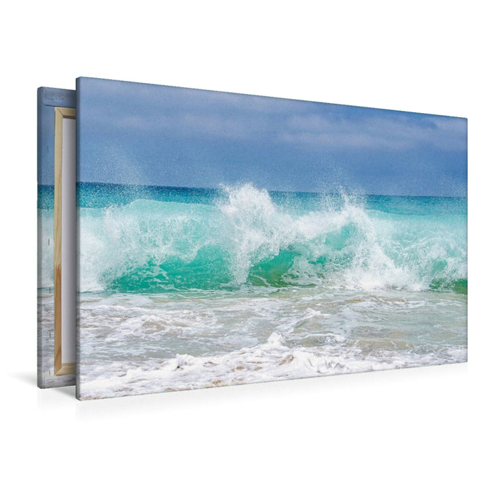 Premium Textil-Leinwand Perfekte Welle