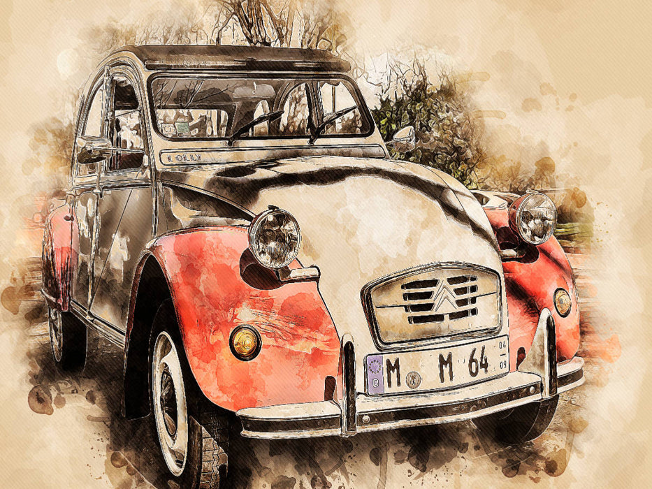 Ein Motiv aus dem Kalender Die Ente, Deux Chevaux, 2CV - CALVENDO Foto-Puzzle'