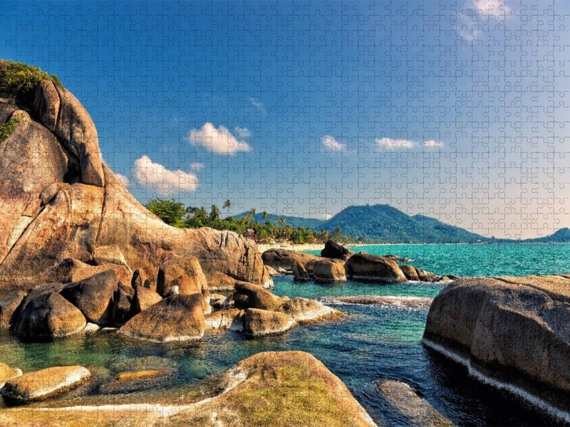 Lamai Beach - Koh Samui - CALVENDO Foto-Puzzle'