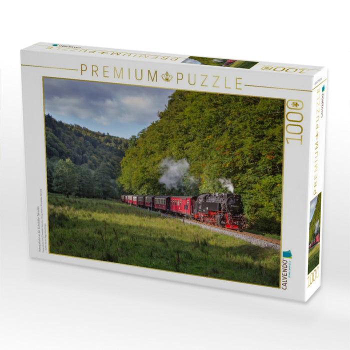 Harzquebahn an der Eichsfelder Talmühle - CALVENDO Foto-Puzzle'