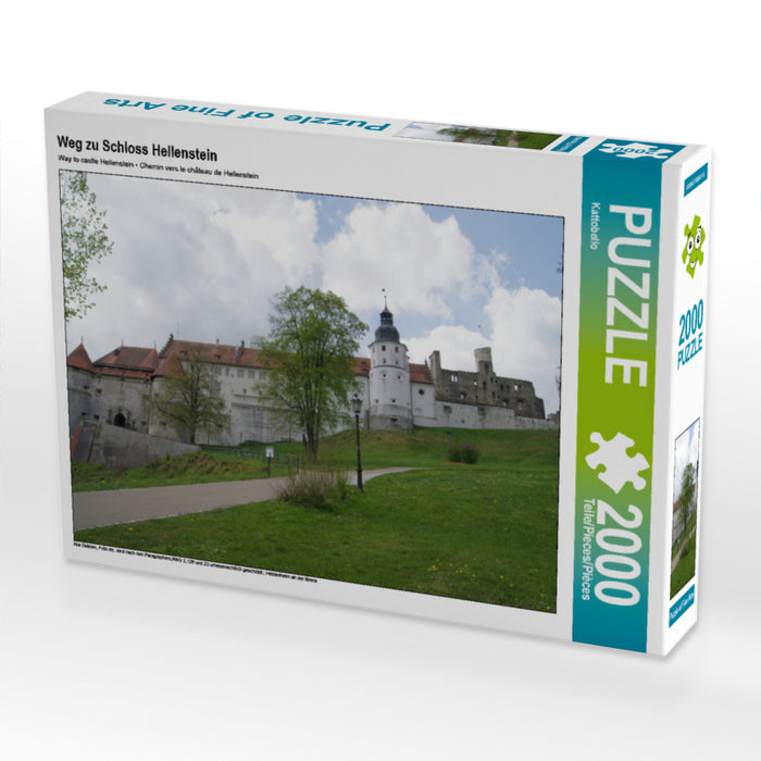 Path to Hellenstein Castle - CALVENDO photo puzzle 