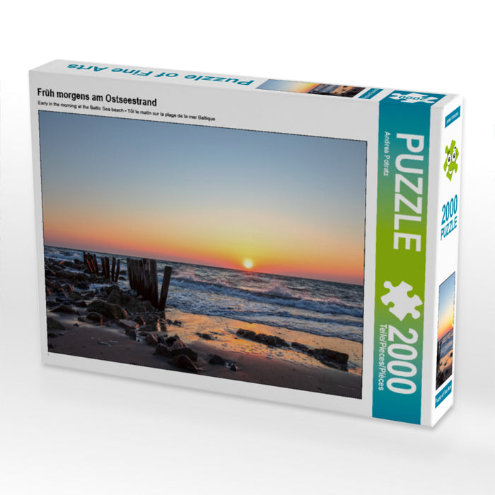 Früh morgens am Ostseestrand 2000 Teile Puzzle quer - CALVENDO Foto-Puzzle'